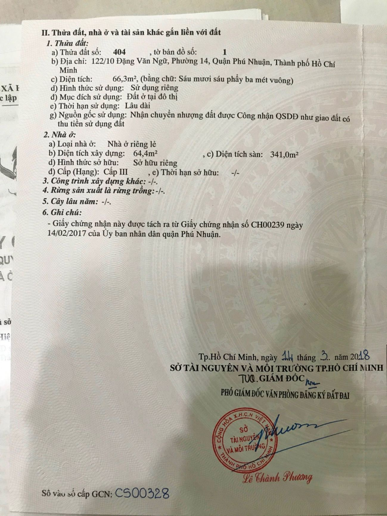 Bán nhà 122/10+122/10A Đặng Văn Ngữ Phường Phú Nhuận - Hinh 9