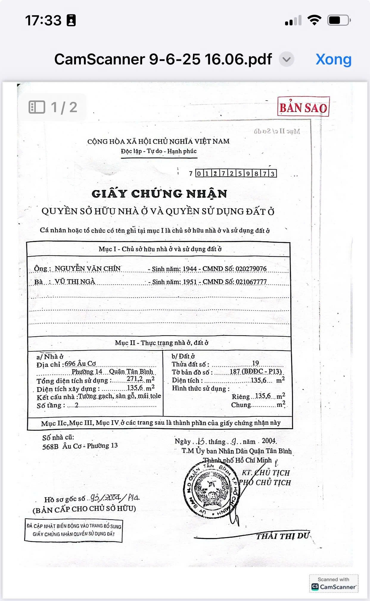 Bán nhà 696 Âu Cơ Phường Tân Bình - Hinh 3