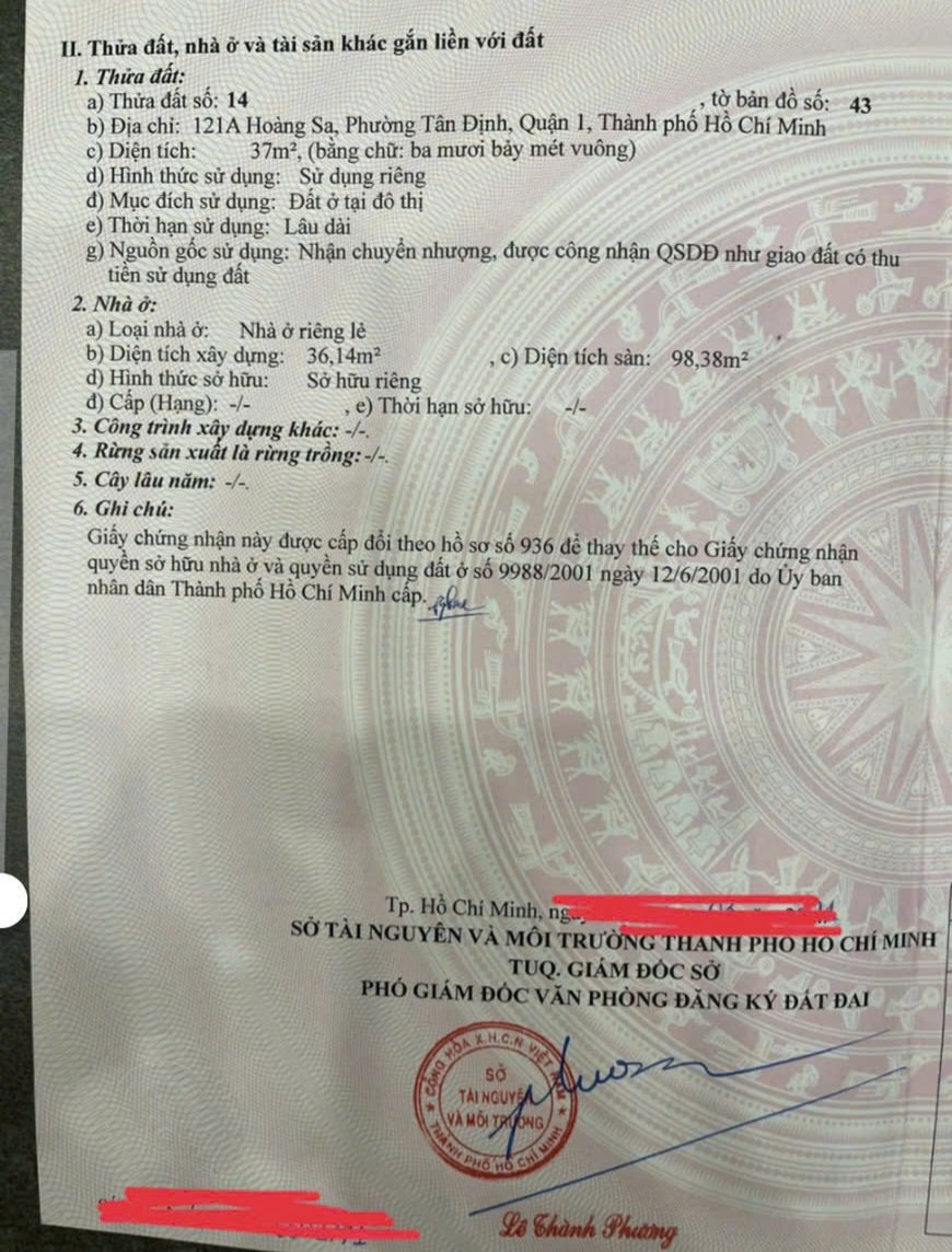 Bán nhà 121A Hoàng Sa Phường Tân Định - Hinh 3