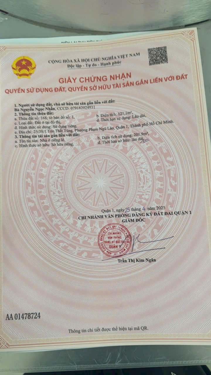 Bán nhà 25/38/1 Tôn Thất Tùng Phường Bến Thành - Hinh 3