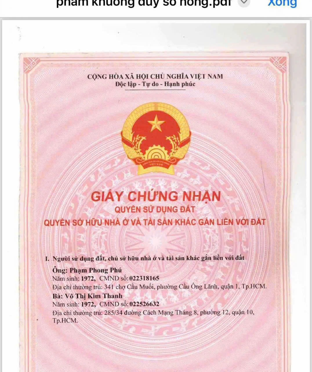 Bán nhà 285/30 Cách Mạng Tháng Tám Phường Hòa Hưng - Hinh 9