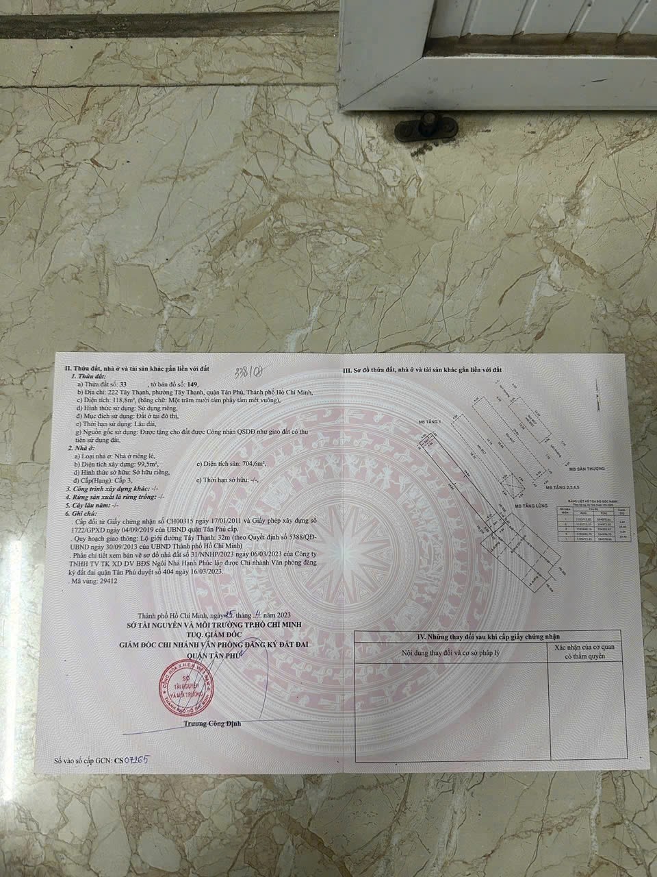 Bán nhà 222 Tây Thạnh Phường Tây Thạnh - Hinh 3