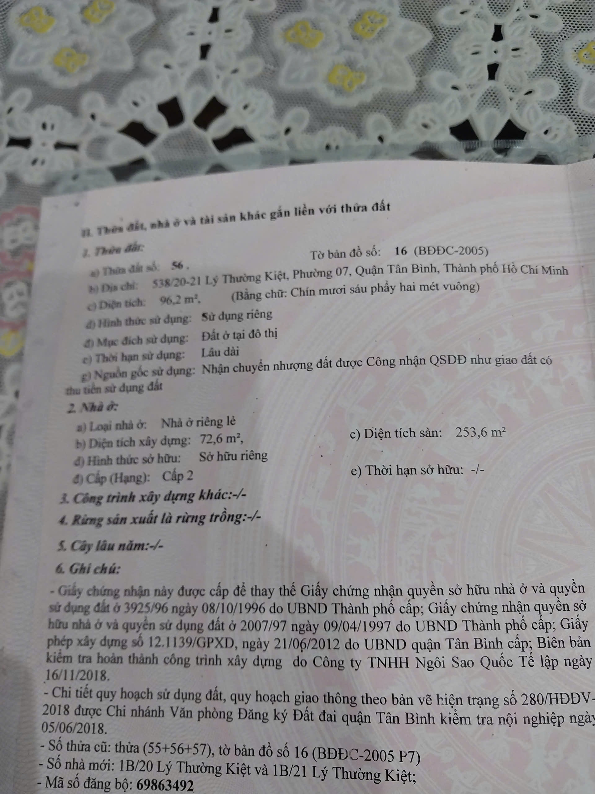 Bán nhà 538/20-21 Lý Thường Kiệt Phường Tân Sơn Nhất - Hinh 10