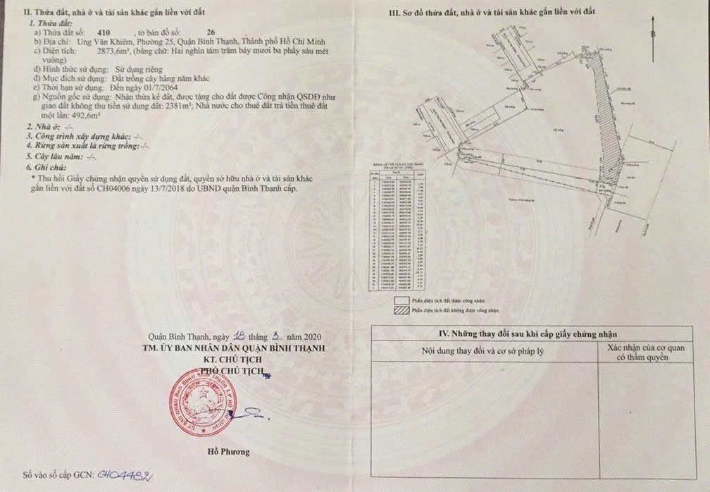 Bán nhà Thửa: 410Tờ: 26 Ung Văn Khiêm Phường Thạnh Mỹ Tây - Hinh 4