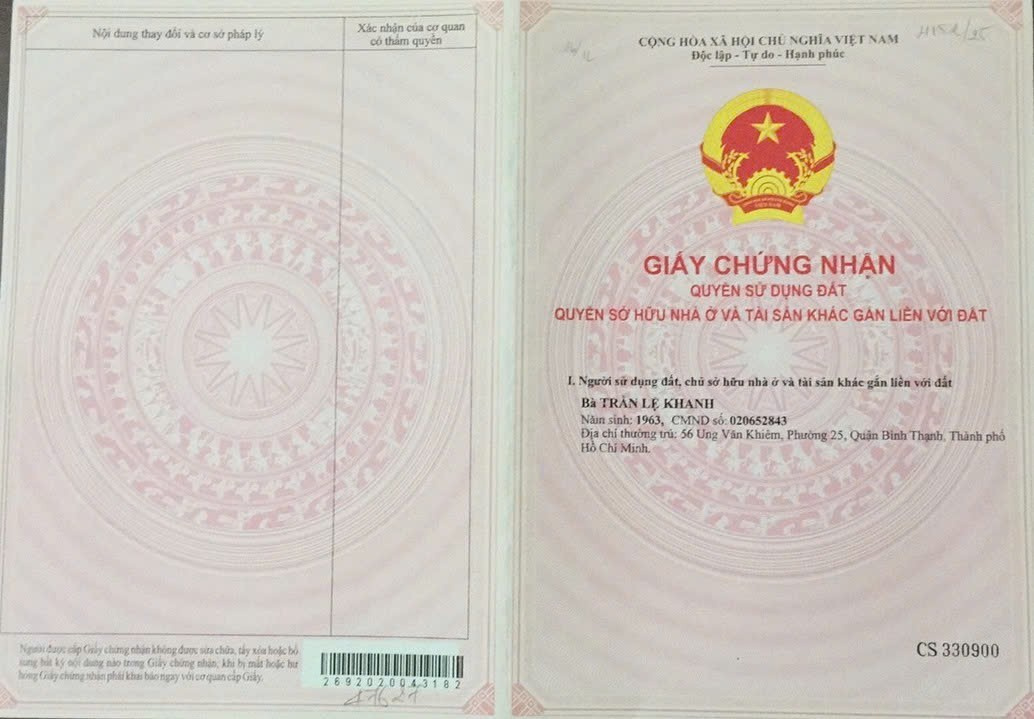 Bán nhà Thửa: 410Tờ: 26 Ung Văn Khiêm Phường Thạnh Mỹ Tây - Hinh 6