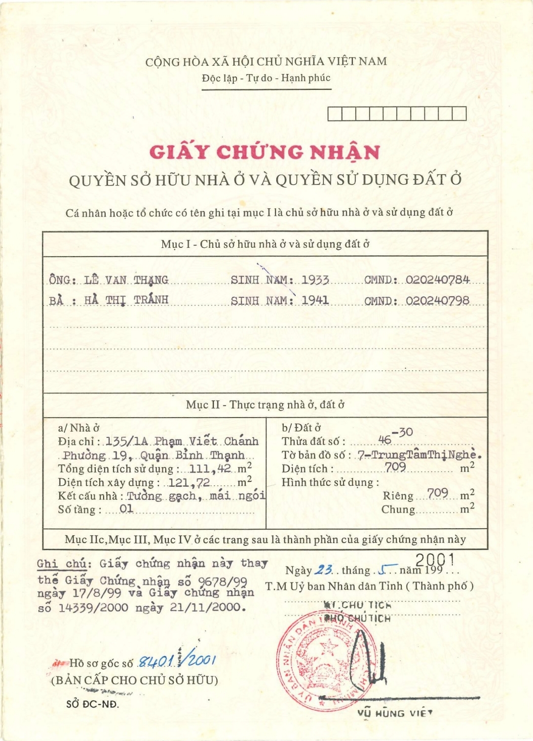 Bán nhà 12/41Thửa: 19Tờ: 41 Nguyễn Hữu Cảnh Phường Thạnh Mỹ Tây - Hinh 5