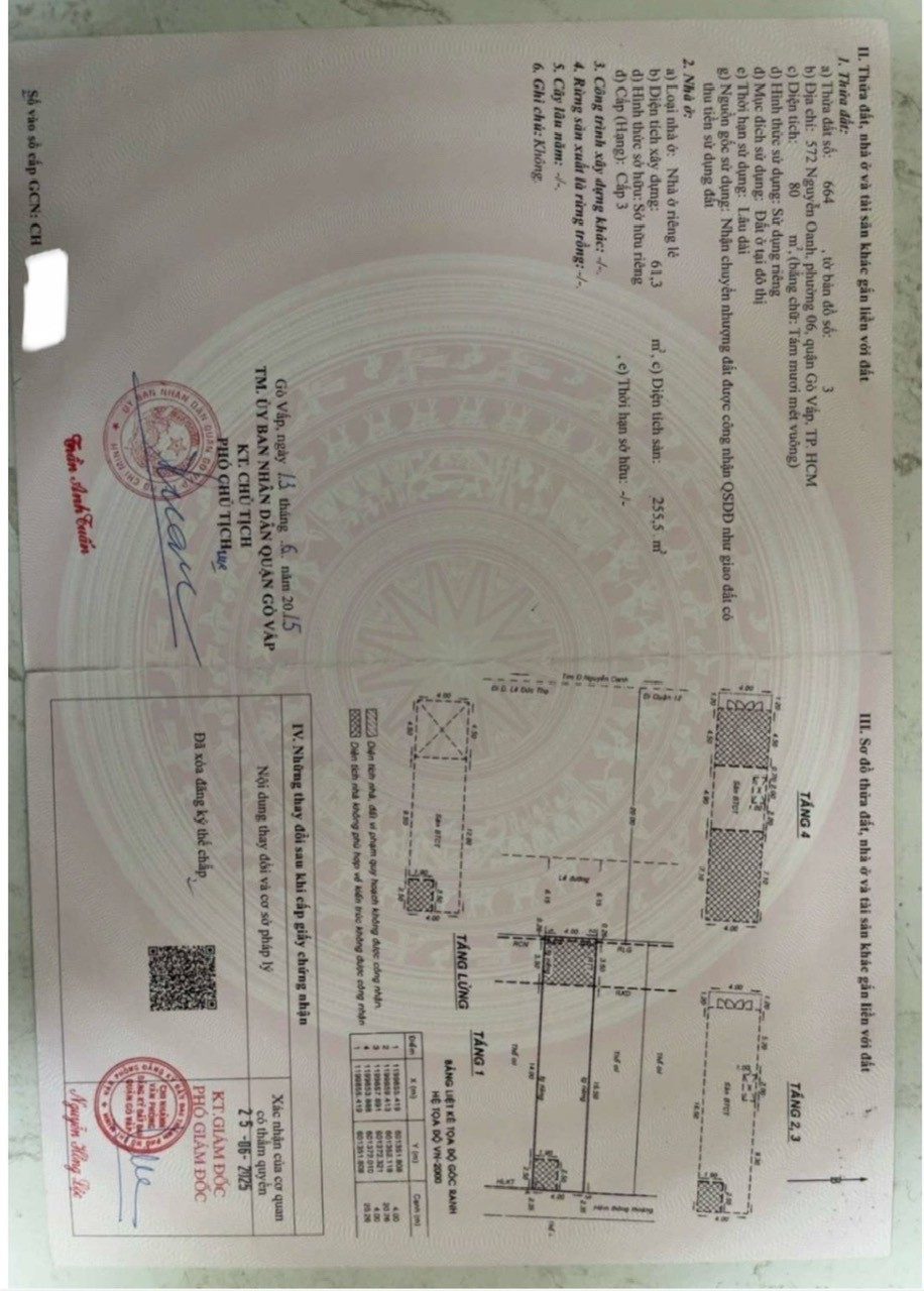 Bán nhà 572-574-576 Nguyễn Oanh Phường Gò Vấp - Hinh 3