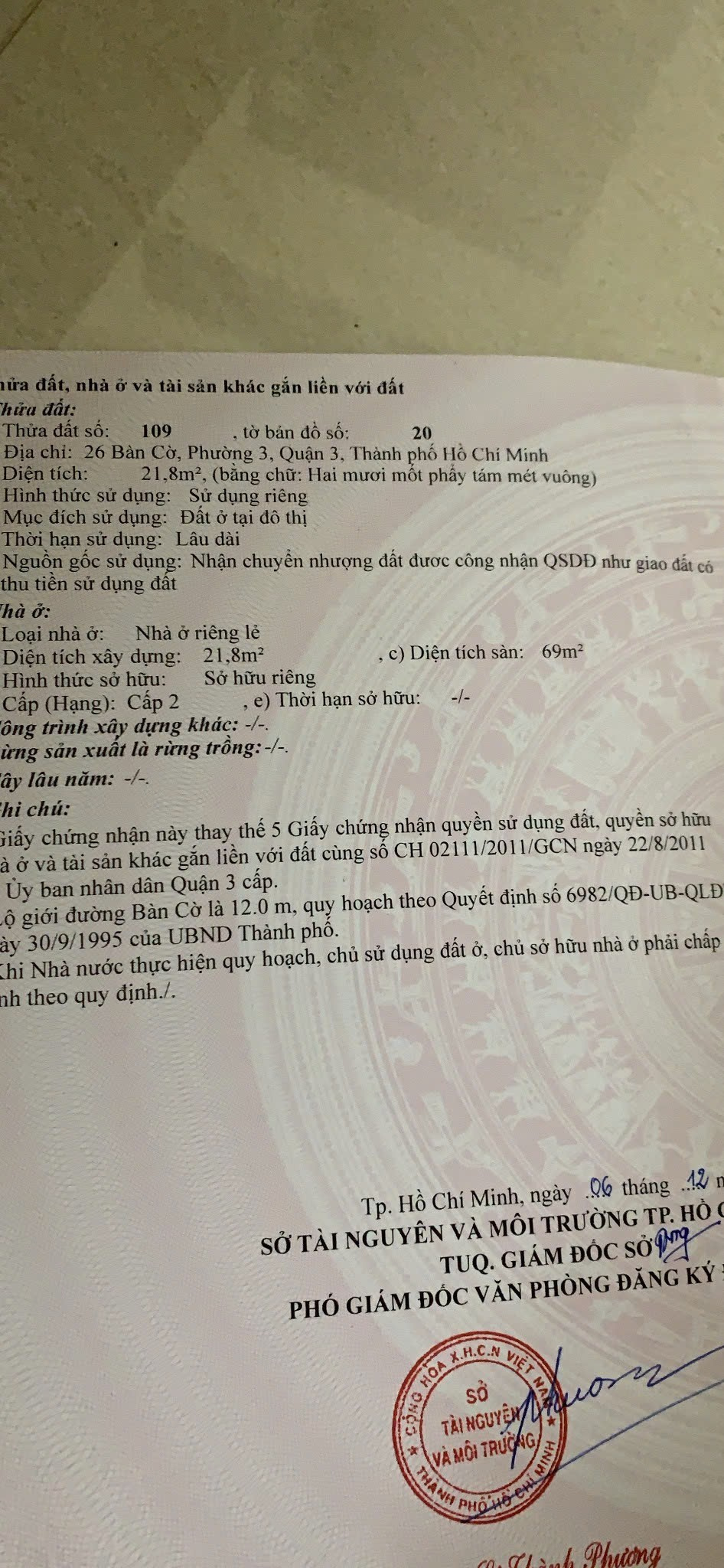 Bán nhà 26 Bàn Cờ Phường Bàn Cờ - Hinh 2