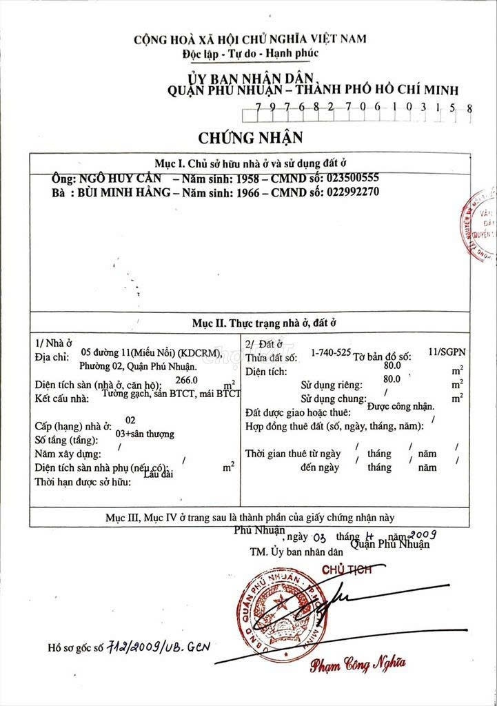 Bán nhà 5 Số 11 Phường Cầu Kiệu - Hinh 3