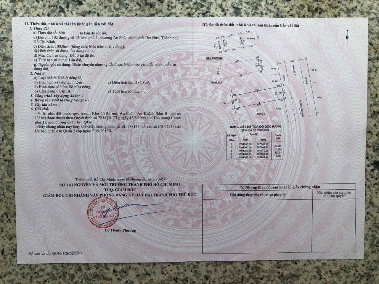 Bán nhà 102Thửa: 898Tờ: 44 Số 17 Phường Bình Trưng - Hinh 4