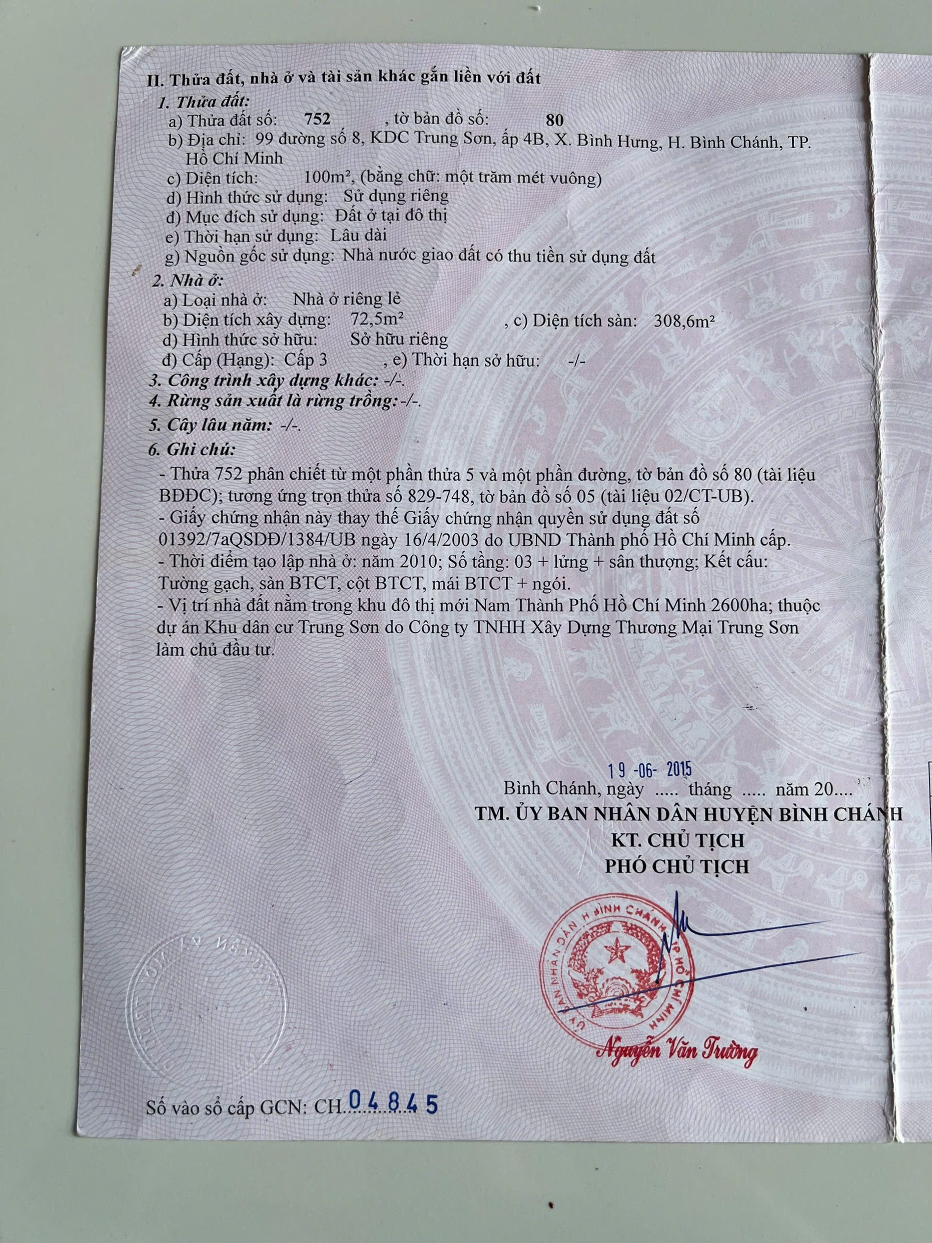 Bán nhà 99 Số 8 Xã Bình Hưng - Hinh 4