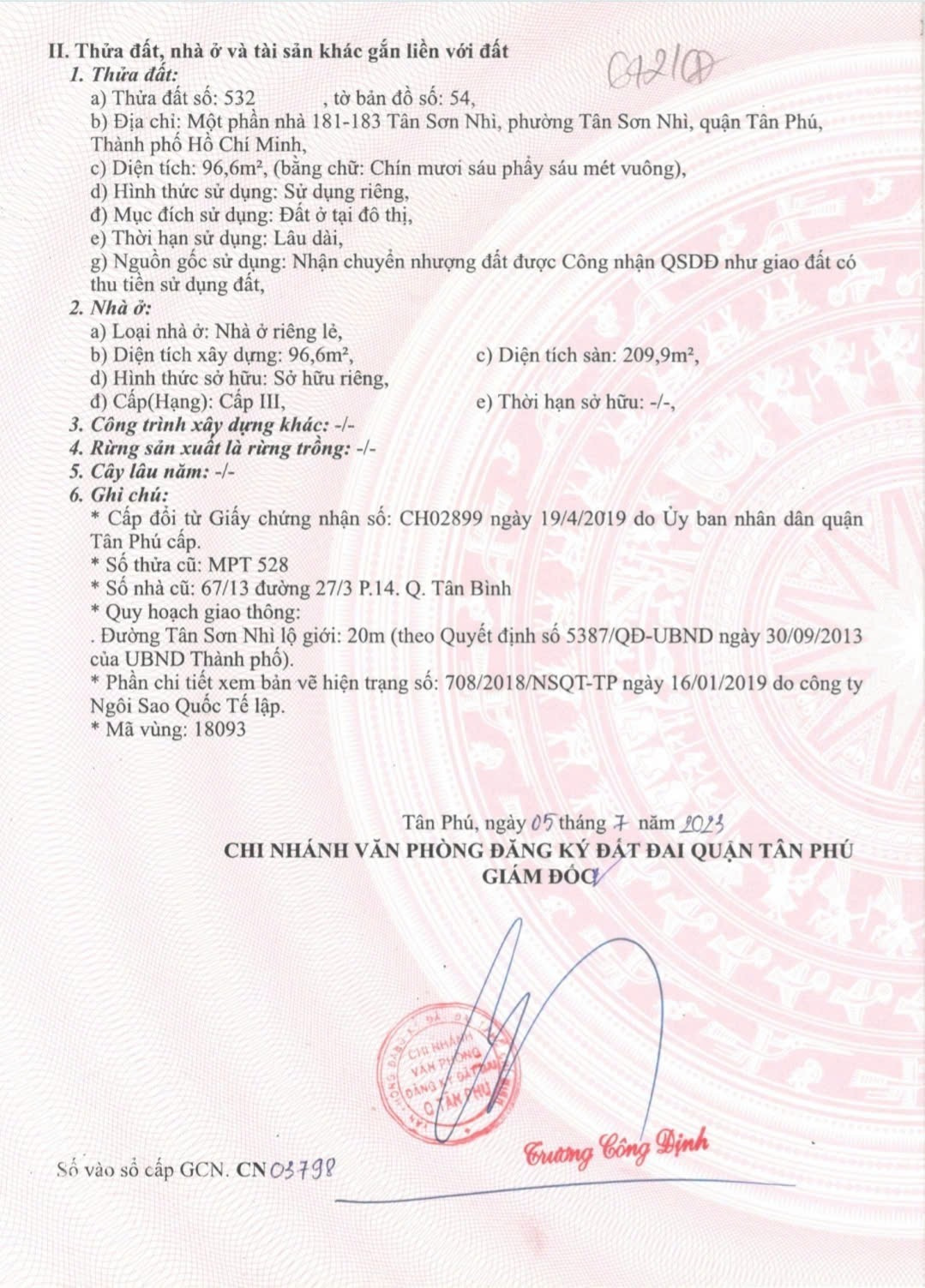 Bán nhà 179-181 Tân Sơn Nhì Phường Tân Sơn Nhì - Hinh 8