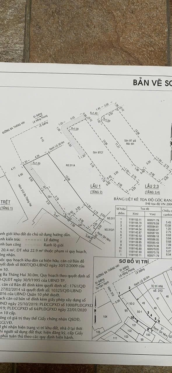 Bán nhà 313 3 Tháng 2 Phường Vườn Lài - Hinh 3