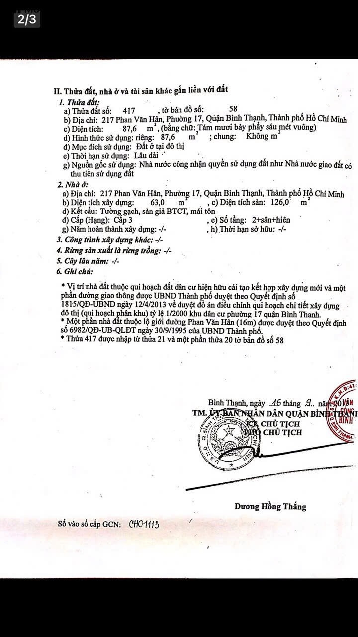 Bán nhà 217 Phan Văn Hân Phường Gia Định - Hinh 9