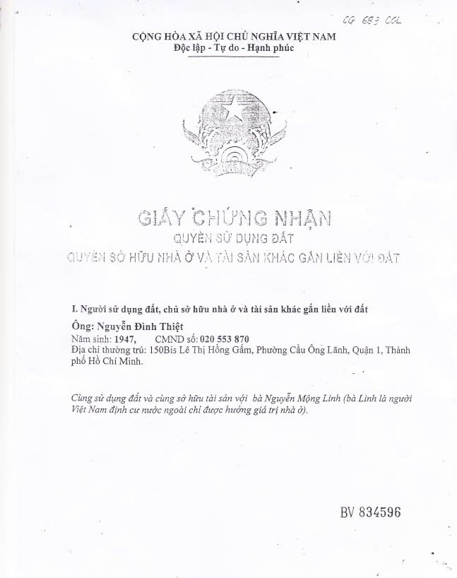 Bán nhà 150bis Lê Thị Hồng Gấm Phường Cầu Ông Lãnh - Hinh 8