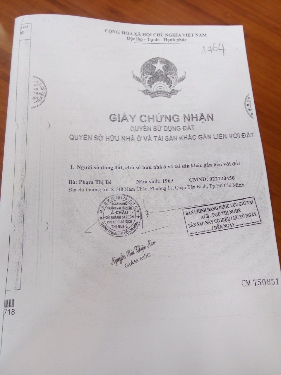 Bán nhà 20A-BThửa: 401Tờ: 85 Gò Cẩm Đệm Phường Bảy Hiền - Hinh 6