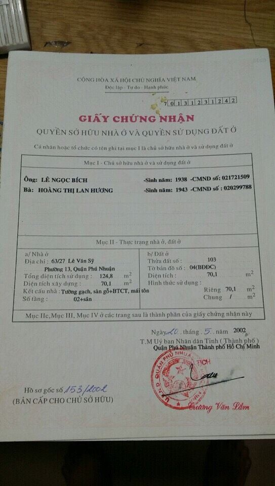 Bán nhà 63/27 Lê Văn Sỹ Phường Phú Nhuận - Hinh 6