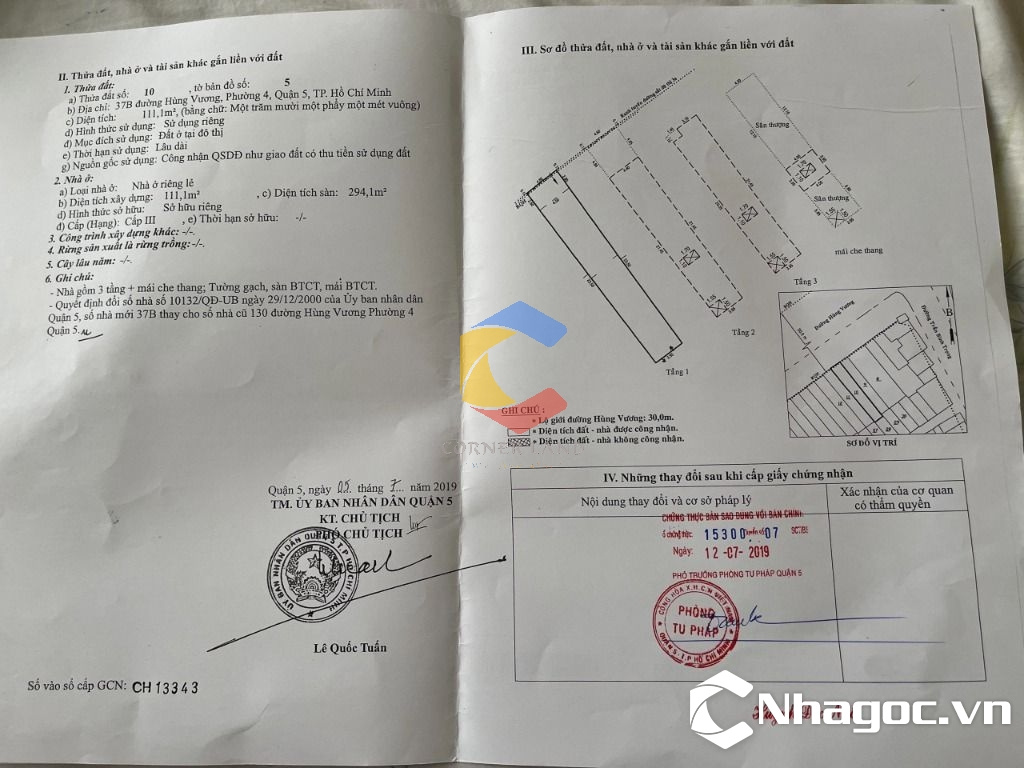 Bán nhà 37A-37B Hùng Vương Phường Chợ Quán - Hinh 4