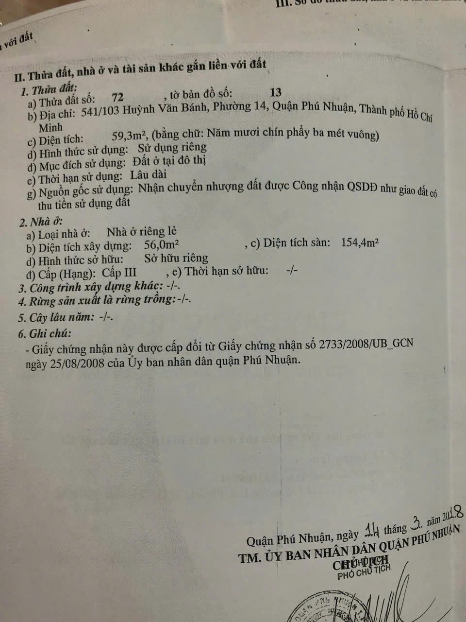 Bán nhà 541/103 Huỳnh Văn Bánh Phường Phú Nhuận - Hinh 4