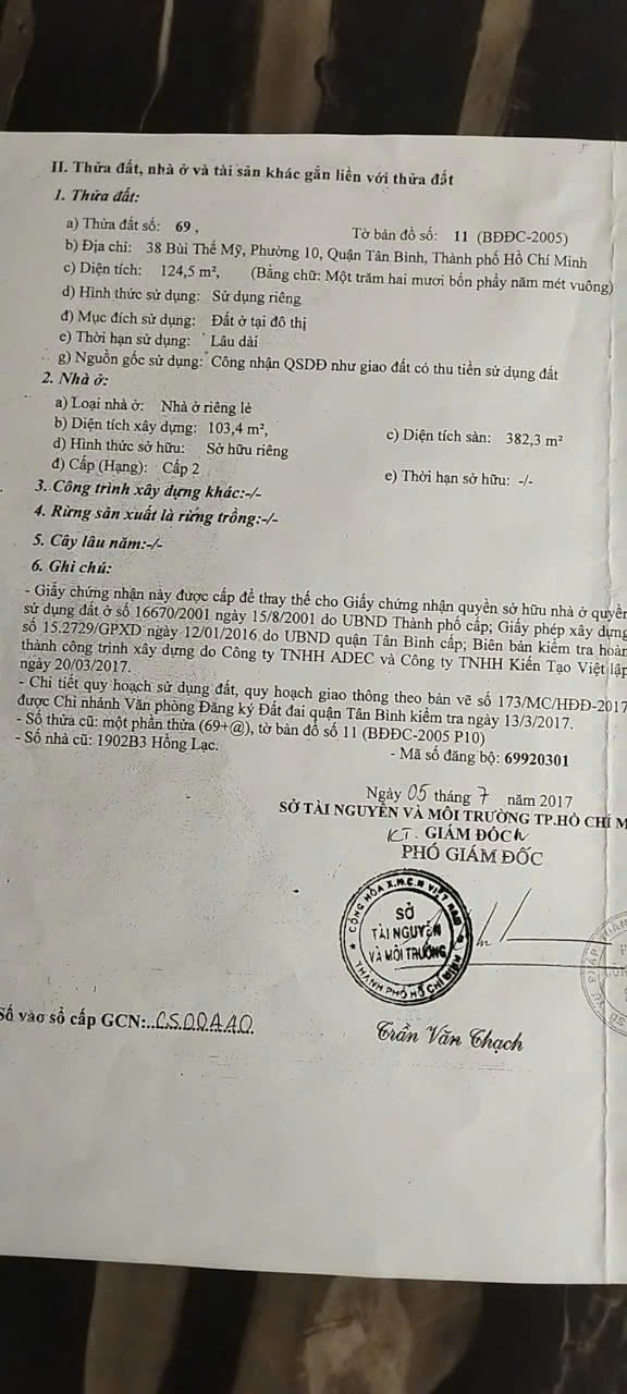 Bán nhà 38 Bùi Thế Mỹ Phường Bảy Hiền - Hinh 3