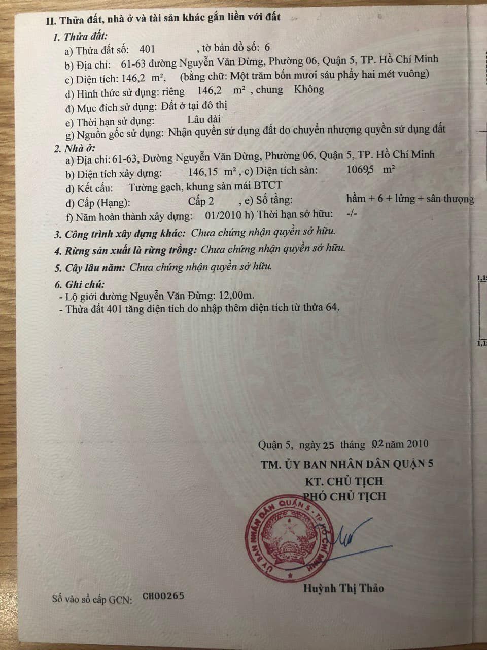 Bán nhà 61-63 Nguyễn Văn Đừng Quận 5 - Hinh 8