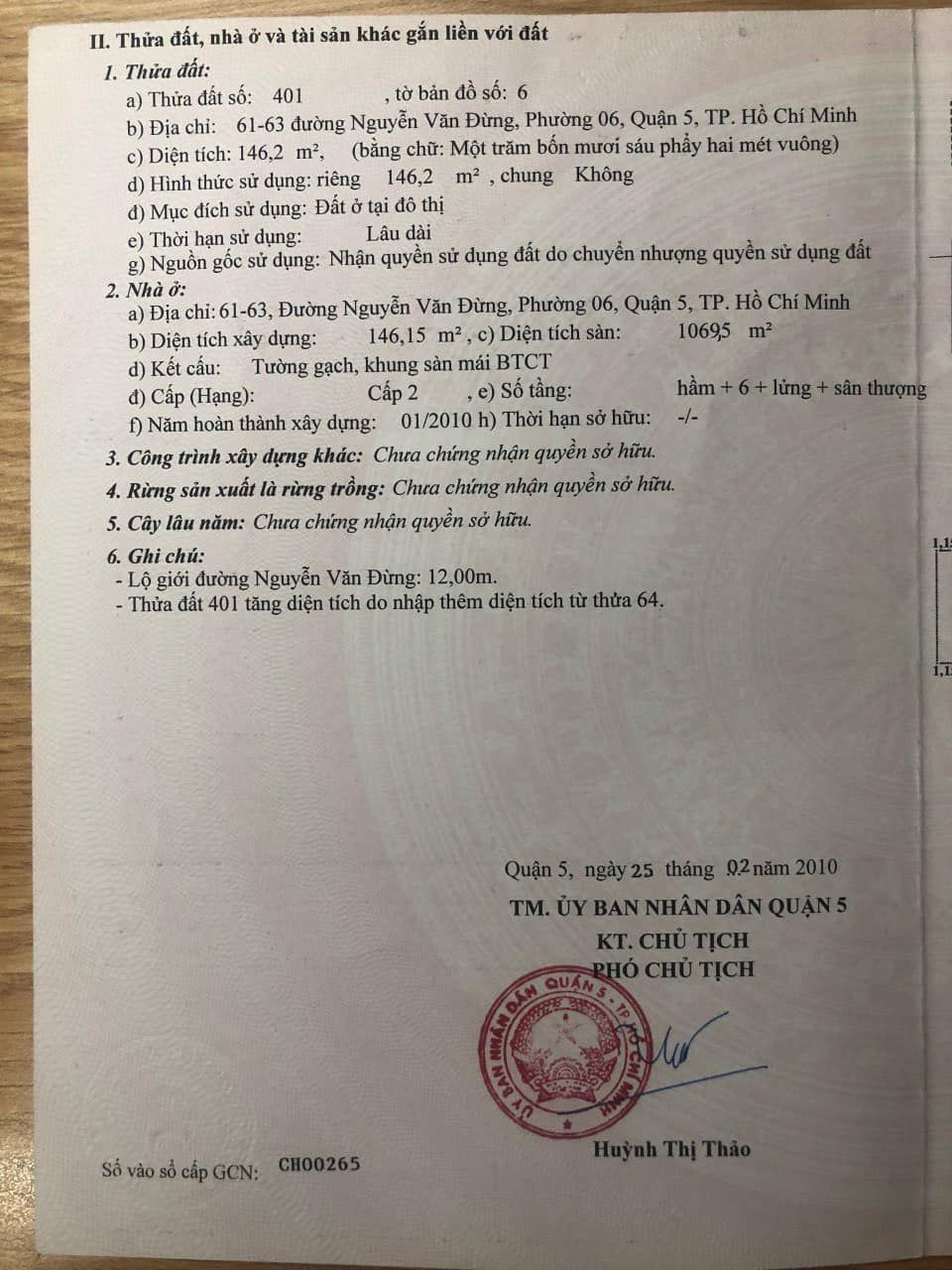 Bán nhà 61-63 Nguyễn Văn Đừng Quận 5 - Hinh 10