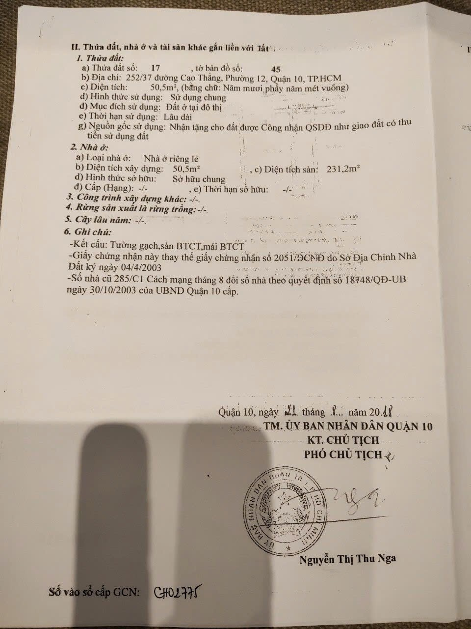 Bán nhà 252/37 Cao Thắng Phường Hòa Hưng - Hinh 6