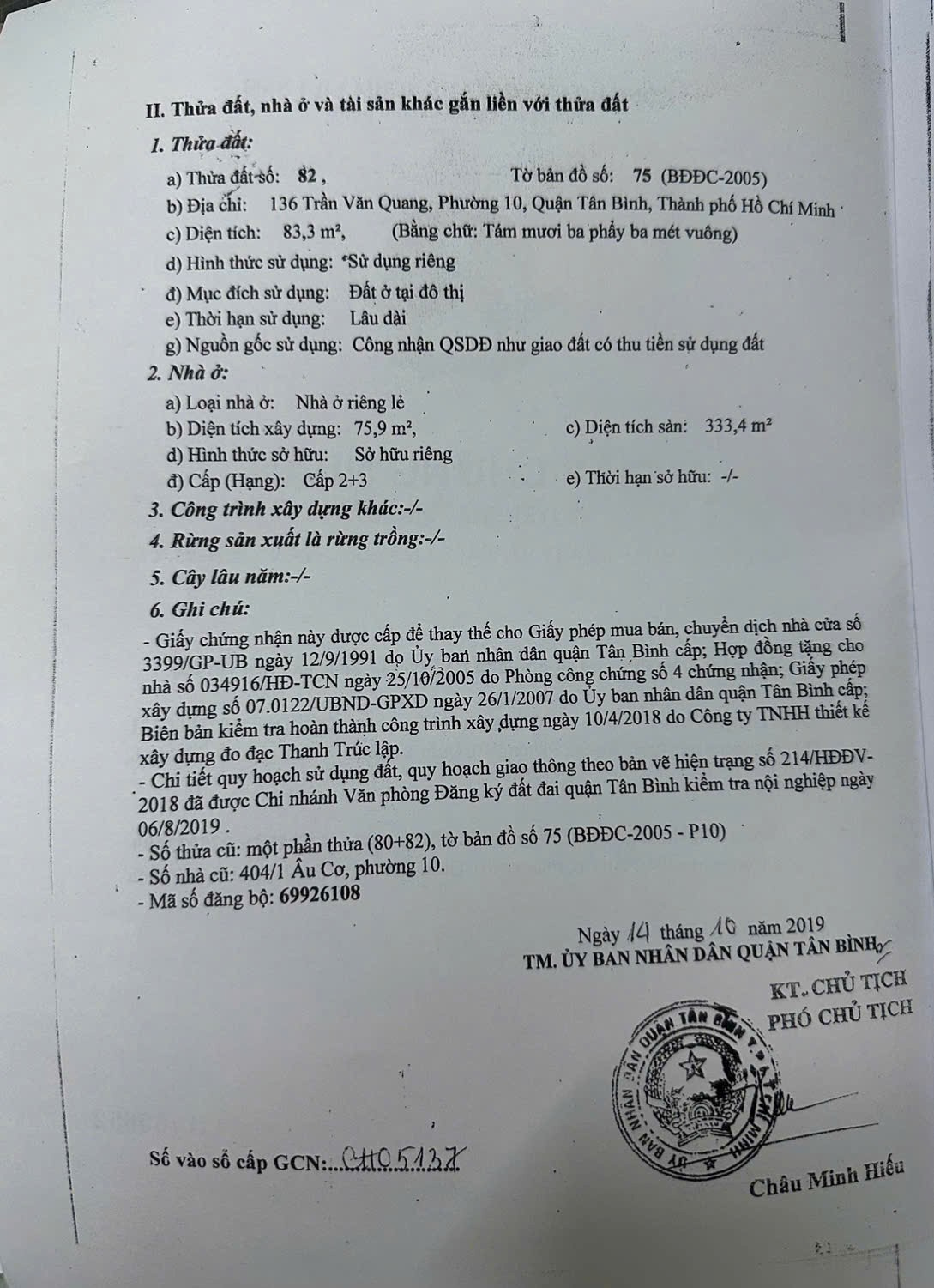 Bán nhà 136 Trần Văn Quang Phường Bảy Hiền - Hinh 9