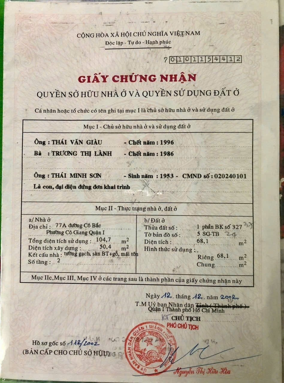 Bán nhà 77A Cô Bắc Phường Cầu Ông Lãnh - Hinh 5