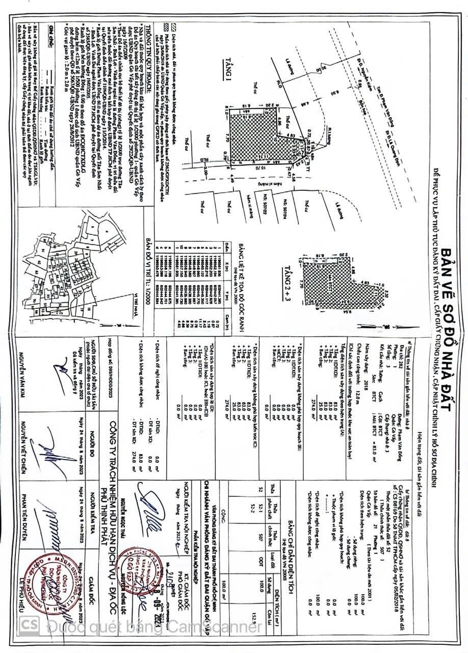 Bán nhà 282Thửa: 507Tờ: 21 Phạm Văn Đồng Phường Hạnh Thông - Hinh 4