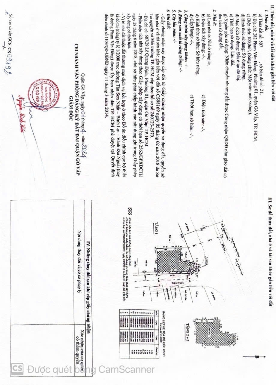 Bán nhà 282Thửa: 507Tờ: 21 Phạm Văn Đồng Phường Hạnh Thông - Hinh 5