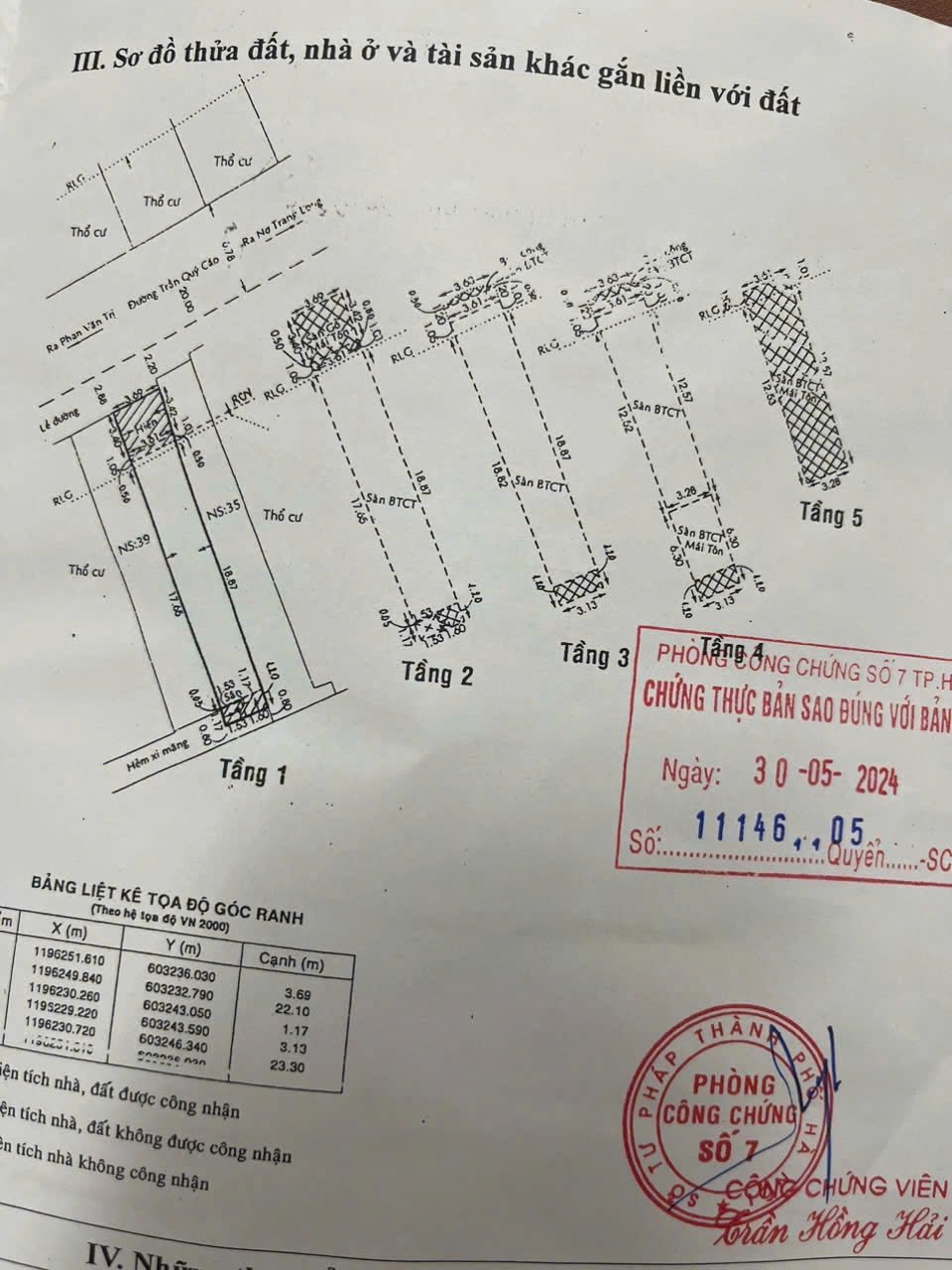 Bán Nhà 37Thửa: 7Tờ: 10 Trần Quý Cáp Phường Bình Thạnh - Hinh 2