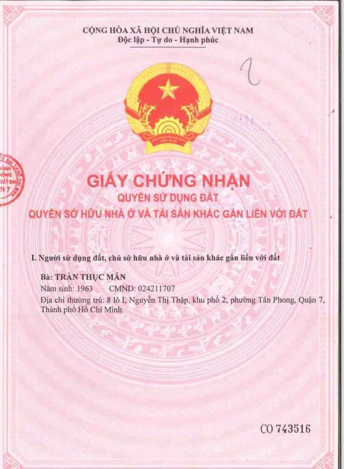 Bán nhà 414-416 Tân Phú Phường Tân Mỹ - Hinh 9