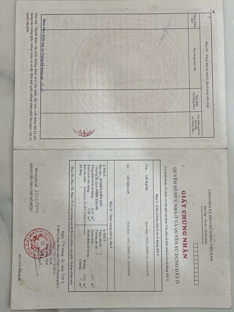 Bán nhà J7-J9 Điện Biên Phủ Phường Thạnh Mỹ Tây - Hinh 6