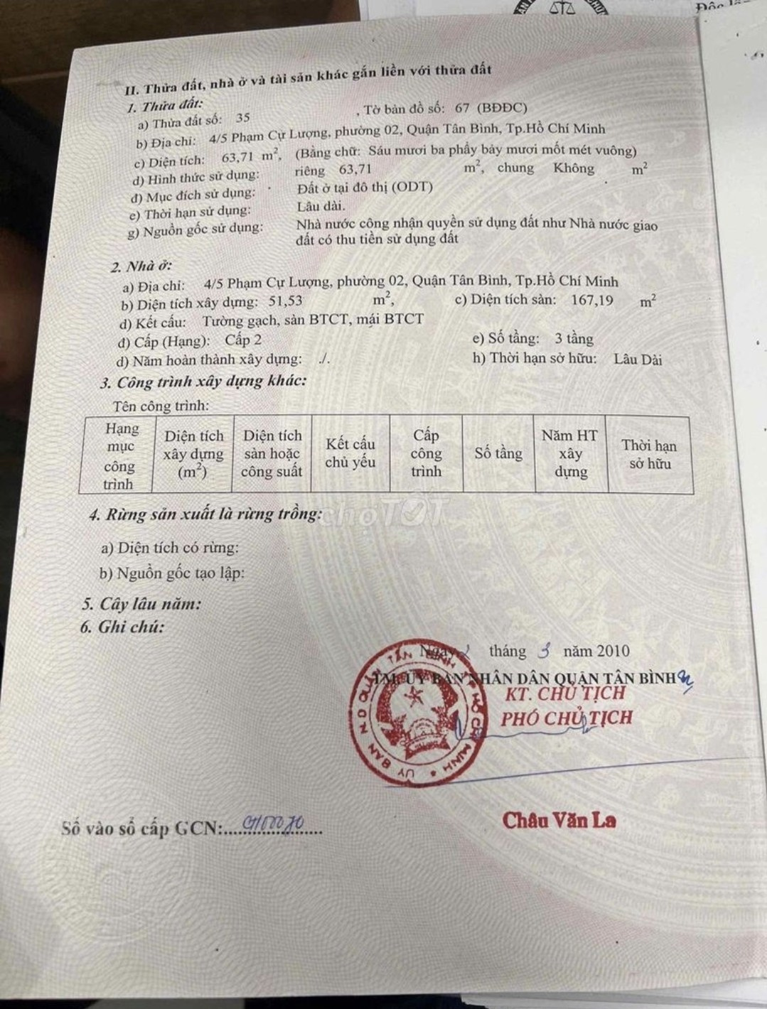 Bán nhà 4/5 Phạm Cự Lượng Phường Tân Sơn Hòa - Hinh 7