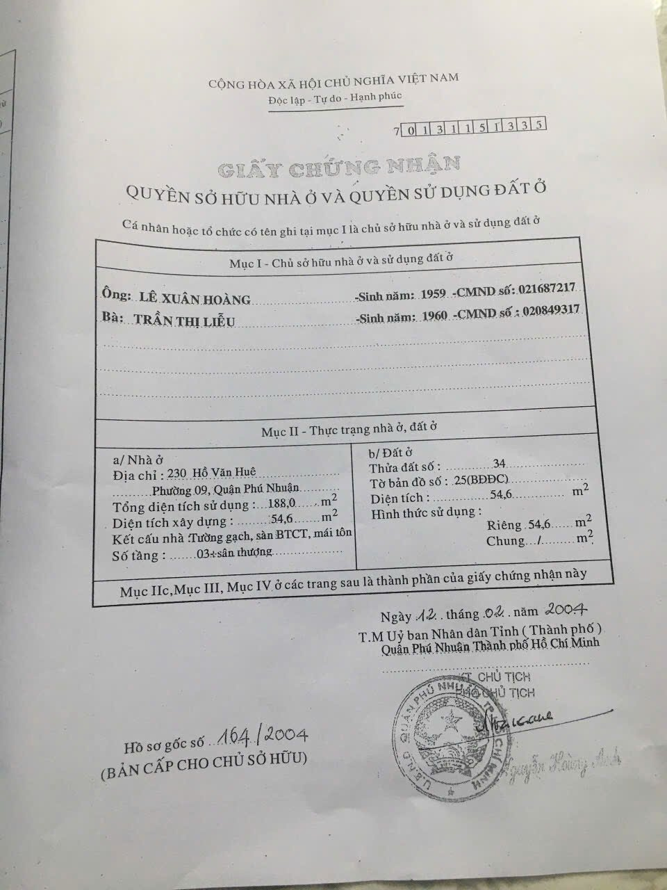 Bán Nhà 230 Hồ Văn Huê Phường Đức Nhuận - Hinh 5