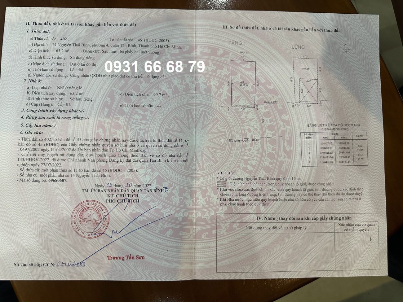 Bán Nhà 14 Nguyễn Thái Bình Phường Tân Sơn Nhất - Hinh 4