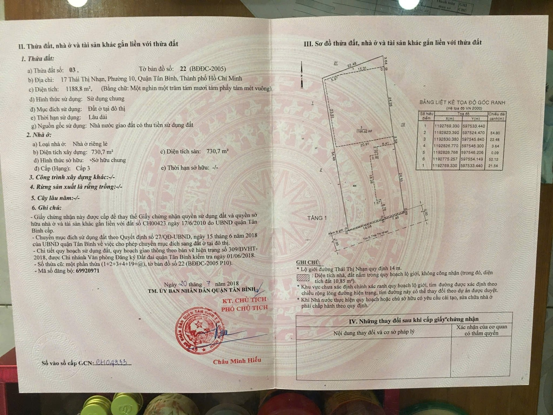 Bán nhà 17 Thái Thị Nhạn Phường Bảy Hiền - Hinh 2