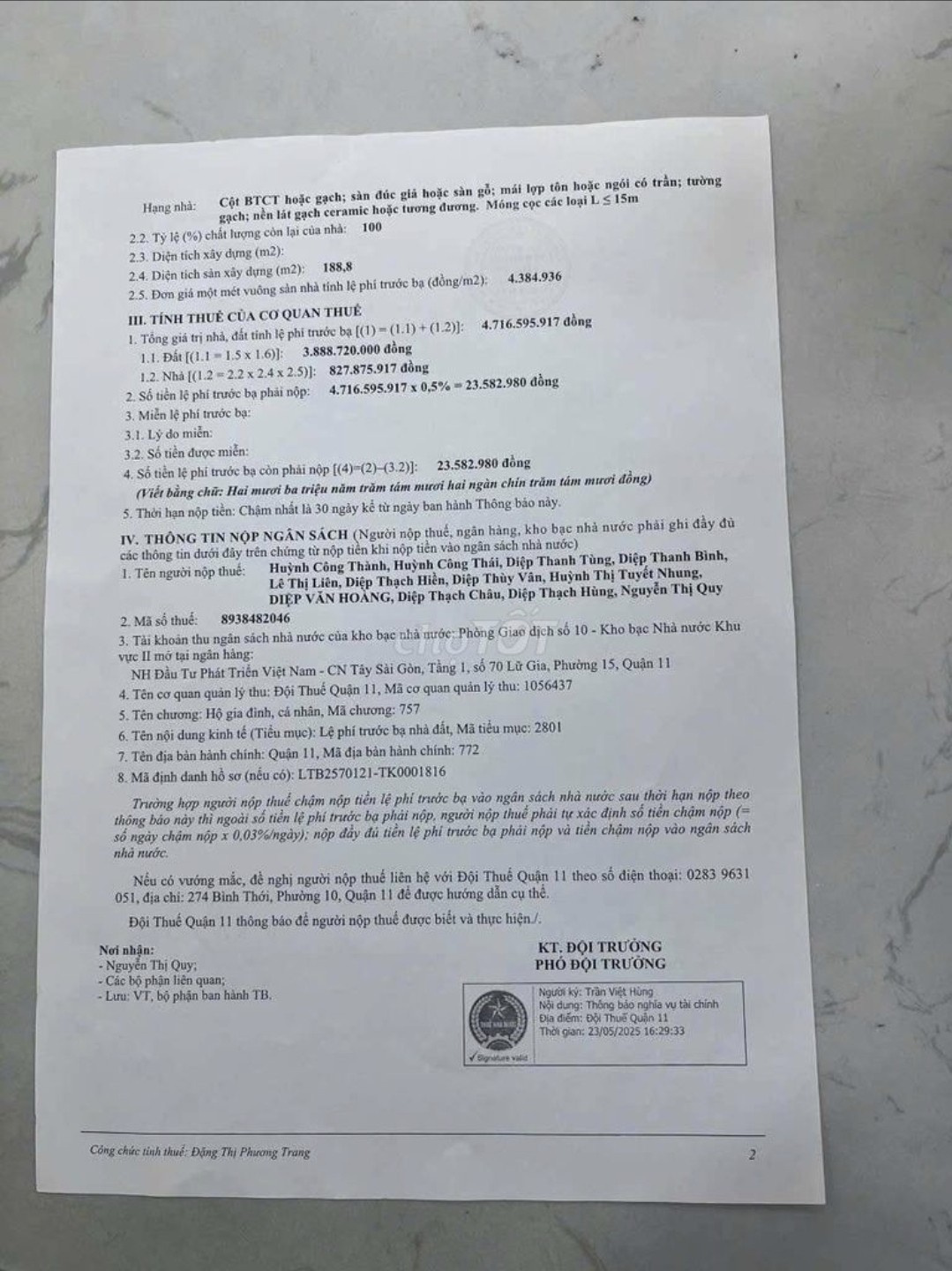 Bán nhà 235A Lý Thường Kiệt Phường Phú Thọ - Hinh 3
