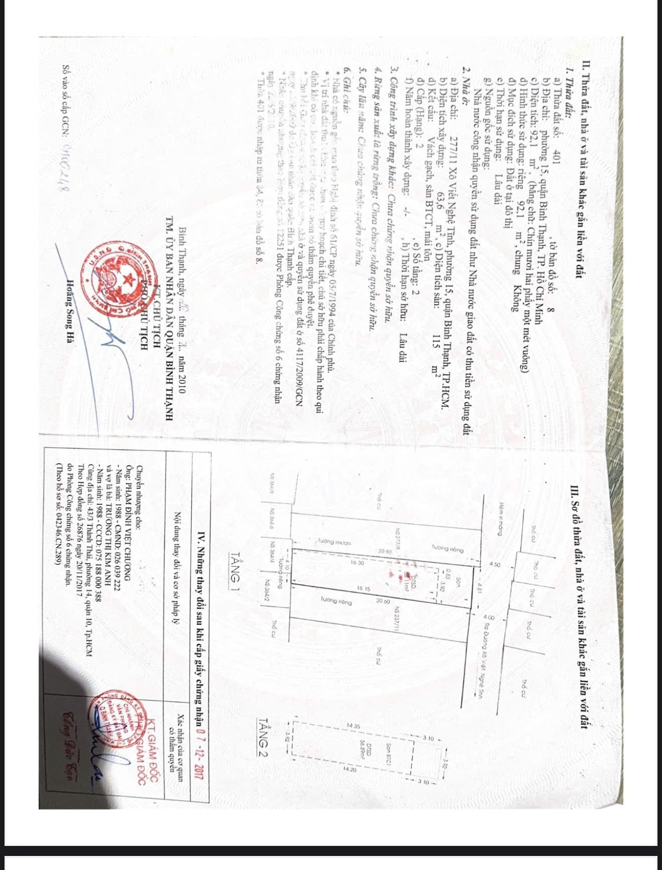 Bán Nhà 237/11+277/11 Xô Viết Nghệ Tĩnh Bình Thạnh - Hinh 8