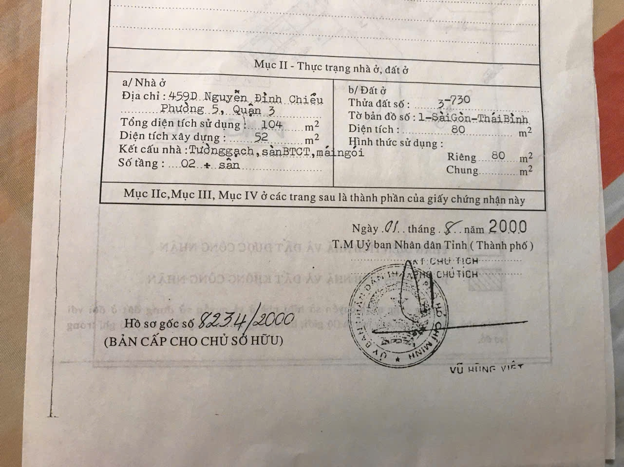 Bán Nhà 459D Nguyễn Đình Chiểu Phường Bàn Cờ - Hinh 2