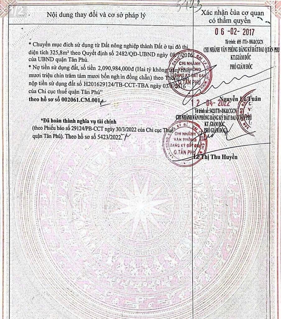 Bán nhà 11/6 Trần Văn Ơn Phường Tân Sơn Nhì - Hinh 2