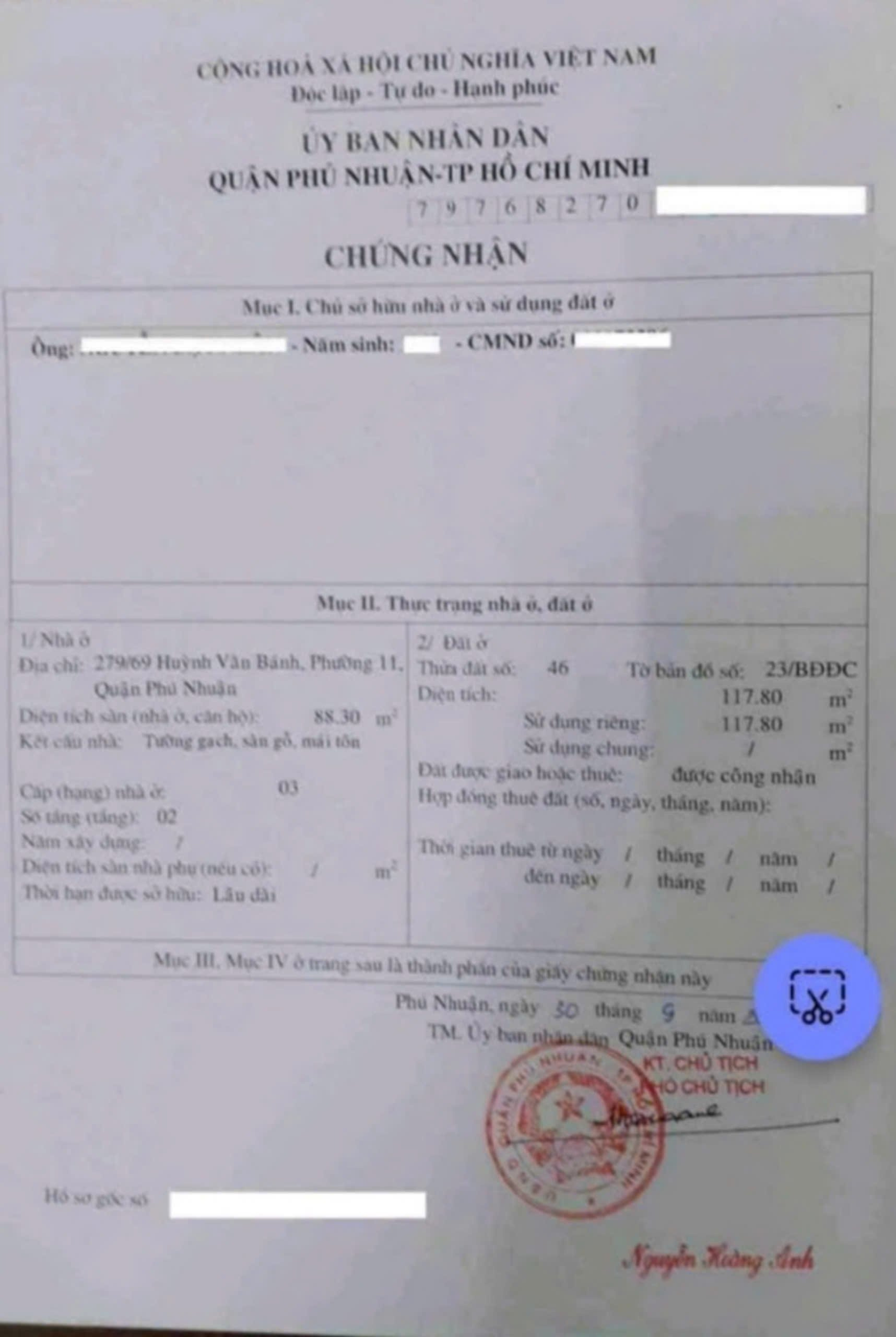 Bán Nhà 279/69 Huỳnh Văn Bánh Phường Phú Nhuận - Hinh 5