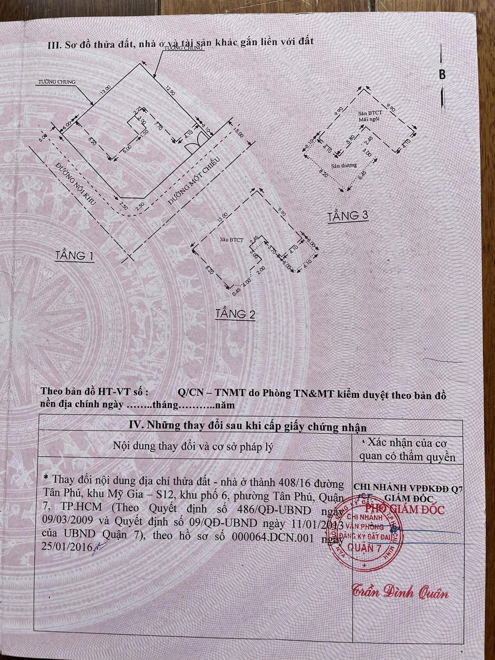 Bán Nhà 408/16Thửa: 376Tờ: 65 Tân Phú Phường Tân Mỹ - Hinh 2