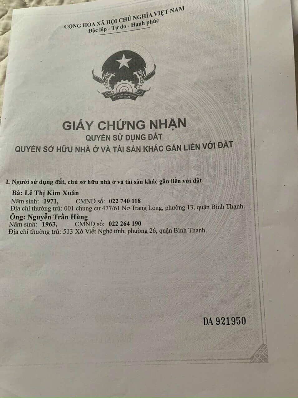 Bán Nhà 46Thửa: 111Tờ: 58 Nguyễn Hữu Cầu Phường Tân Định - Hinh 4