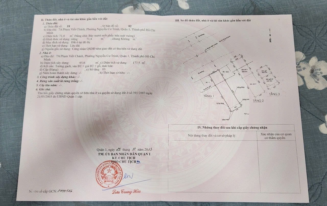 Bán Nhà 223A Cống Quỳnh Phường Cầu Ông Lãnh - Hinh 2
