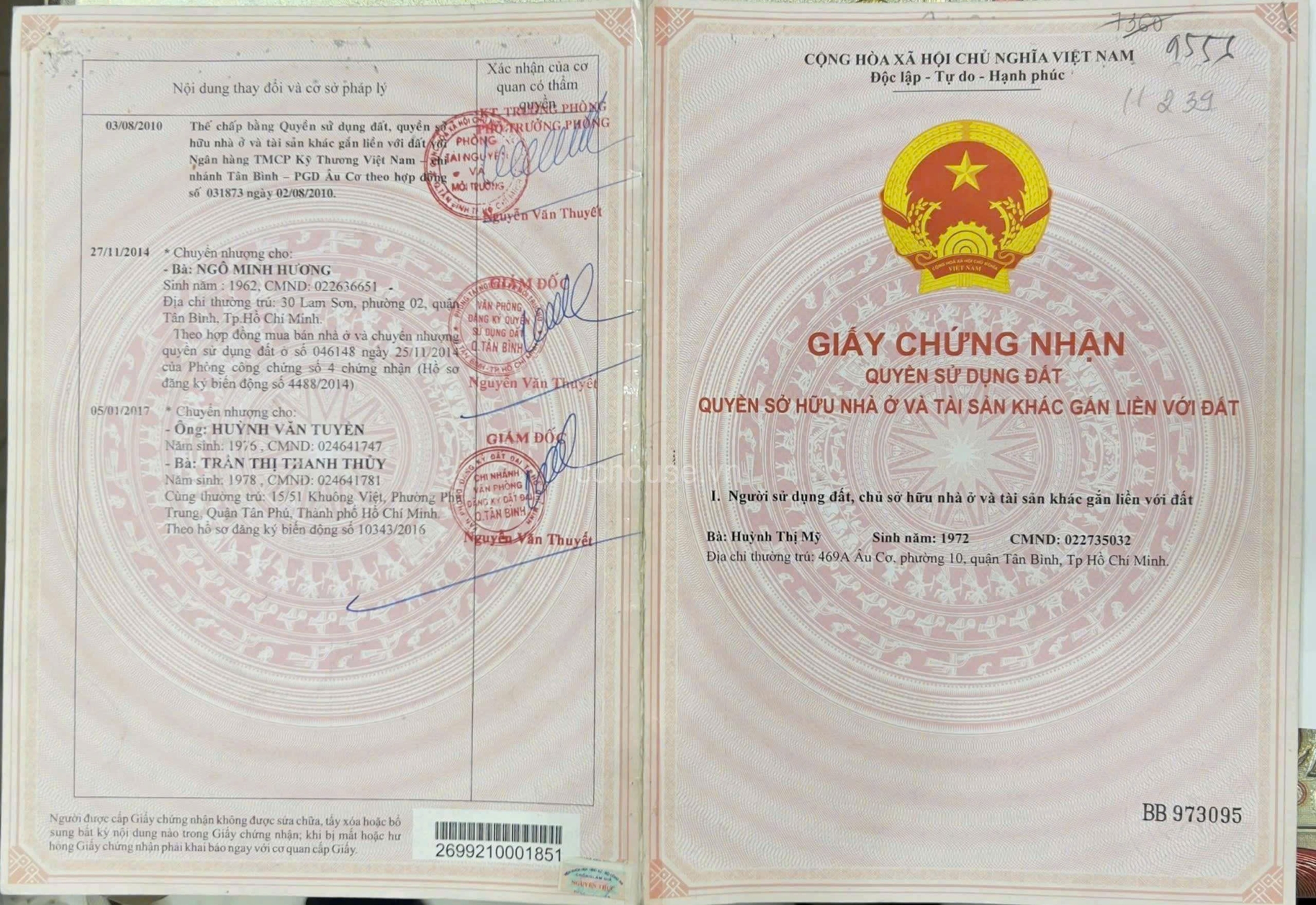 Bán Nhà 506 Âu Cơ Phường Bảy Hiền - Hinh 1
